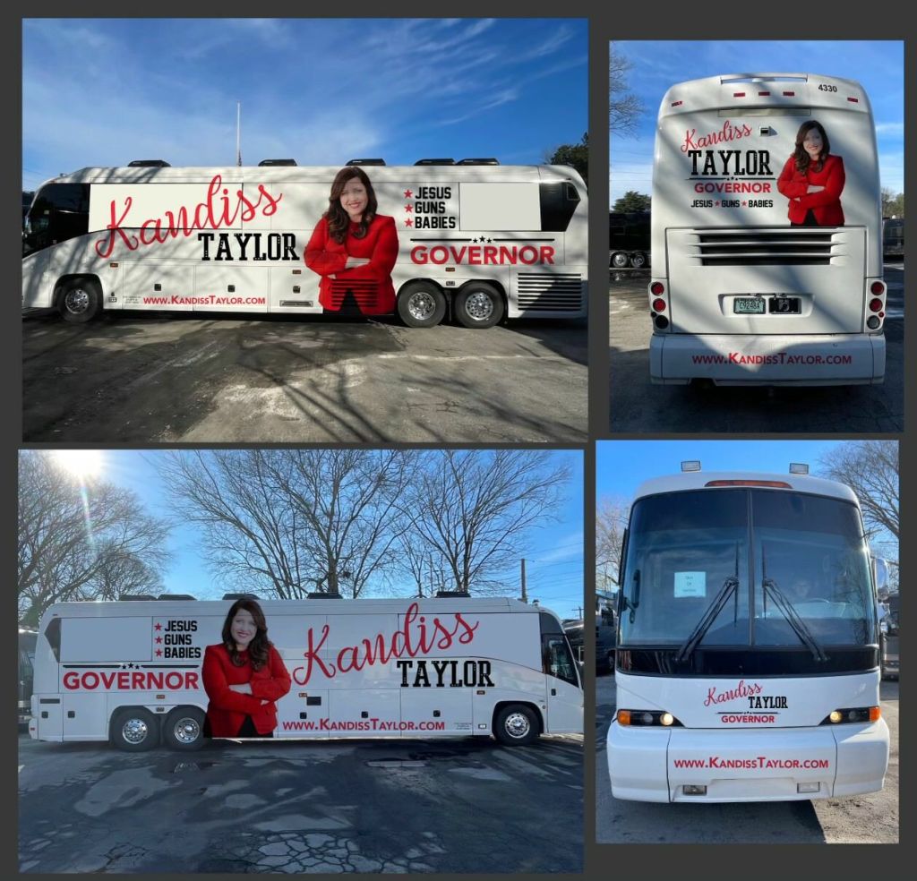 Paint Georgia Red: Kandiss Taylor Launches Campaign Bus Tour